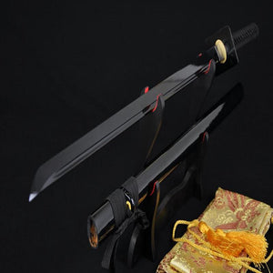 Handmade Japanese Samurai Sword Ninja Full Black